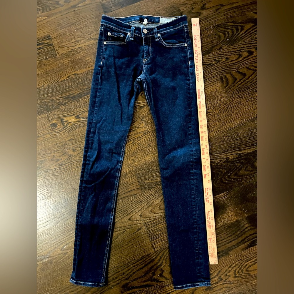 Reagan and bone dark wash women’s 26 high-rise skinny stretch denim blue jeans
